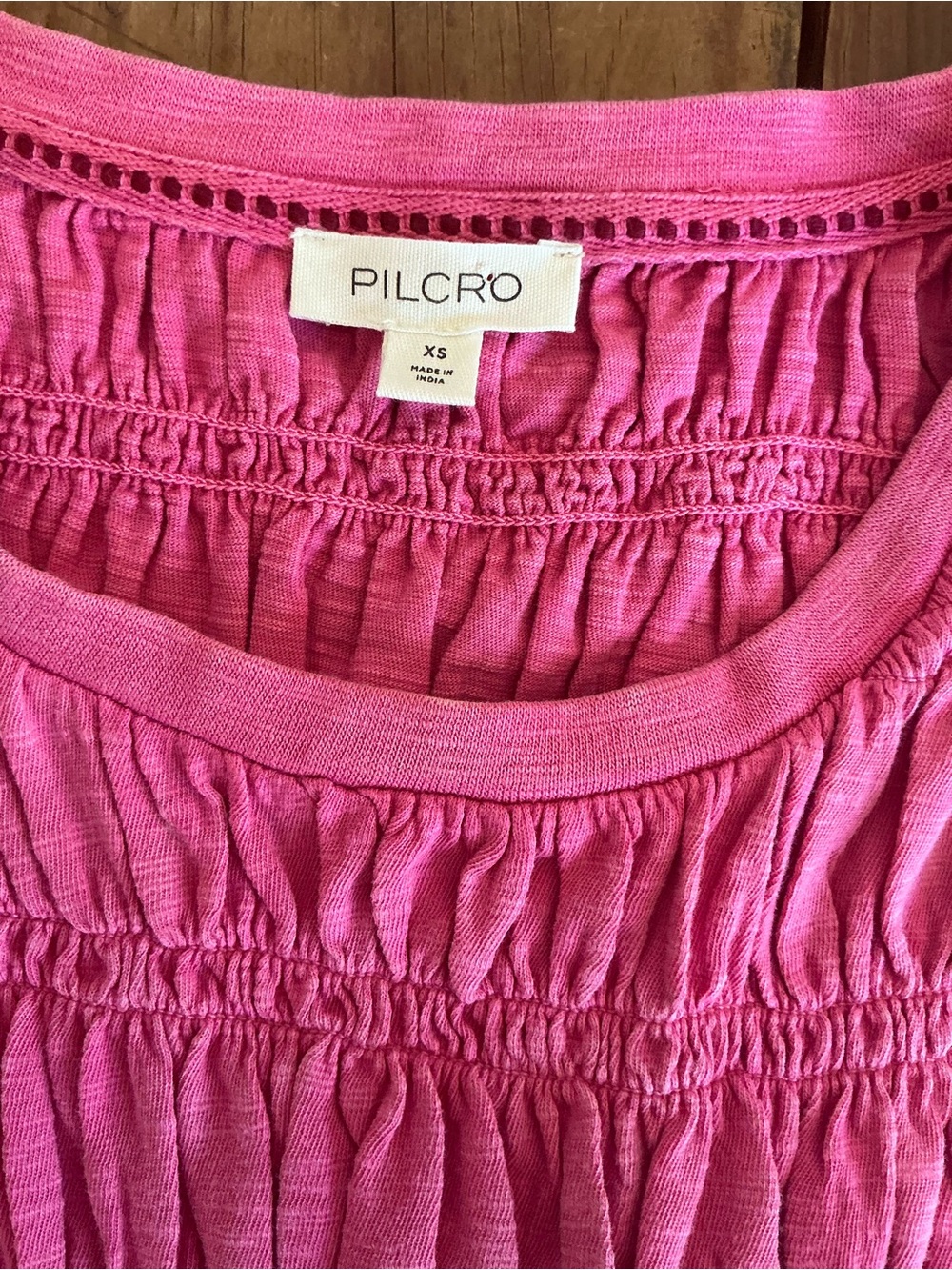 Pilcro Tabby ruched cap sleeved tee - Picture 4 of 7